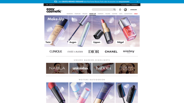easycosmetic Make-up-Sortiment im Shop