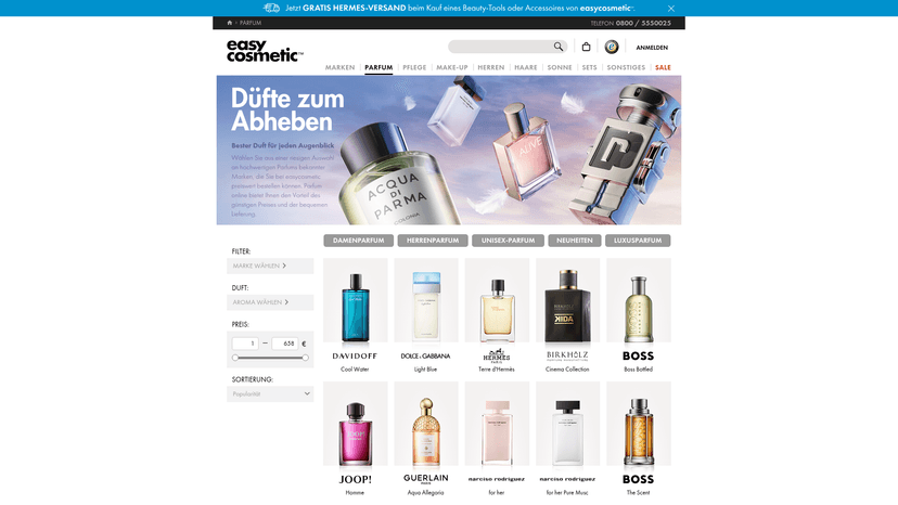 easycosmetic Parfum-Kategorie